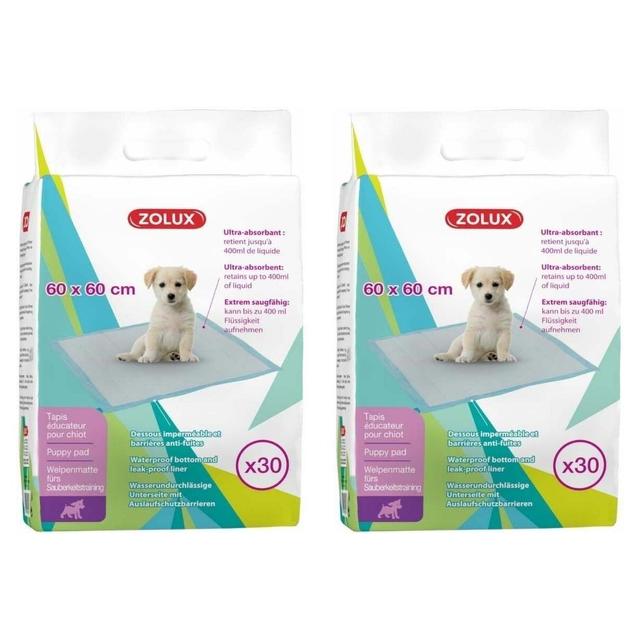 Tapis éducateur ultra-absorbant pour chiots (Lot de 2)