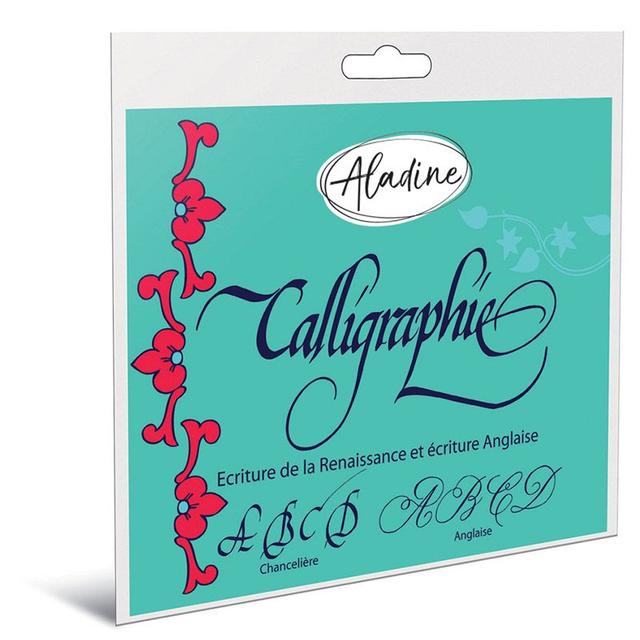 Cahier de calligraphie anglaise sur cartes