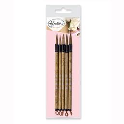 Set de 5 pinceaux de calligraphie sur carte