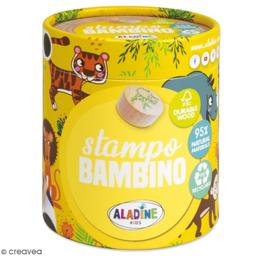 Kit de tampons bois Stampo Bambino - Savane - 8 pcs