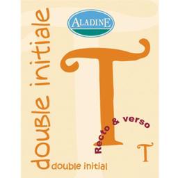 Cachet double initiale T 2 cm