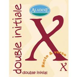 Cachet double initiale X 2 cm