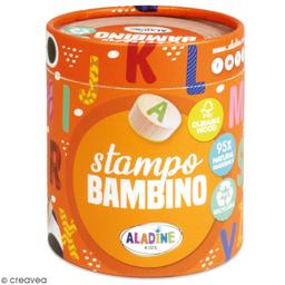 Kit de tampons bois Stampo Bambino - Alphabet - 28 pcs