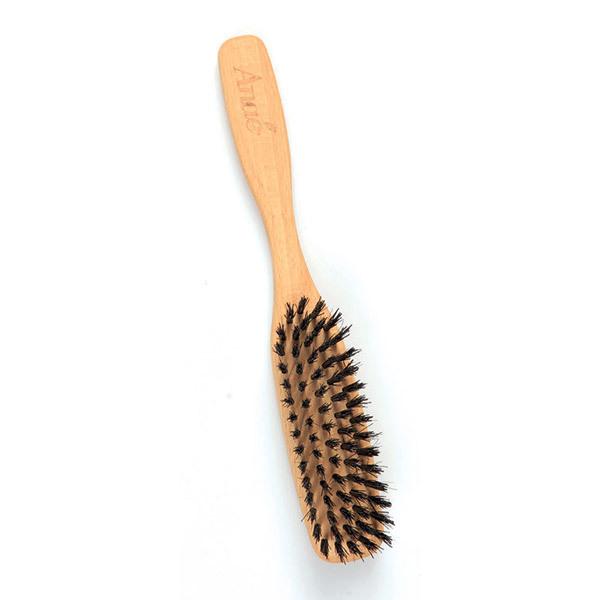 Brosse à cheveux en poils de sanglier 22 cm