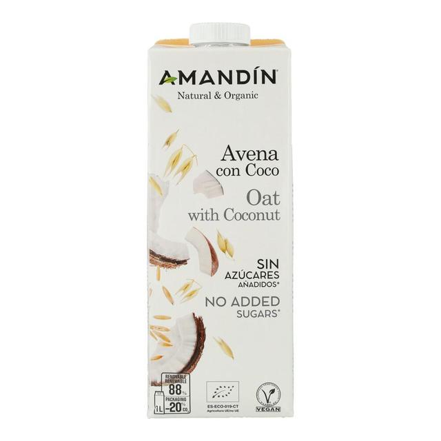 Boisson d'avoine à la noix de coco Amandín 1 L