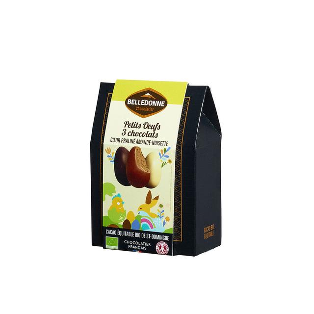 Oeufs pralinés aux 3 chocolats 100g