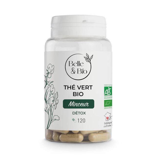 Thé Vert Bio - Minceur - 120 Gélules - Certifié AB par Ecocert