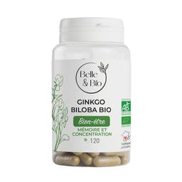 Ginkgo Bio - 120 Gélules - Certifié par Ecocert