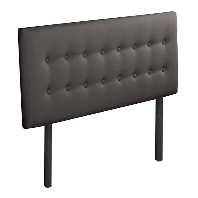 Tête de lit capitonnée Margot 140x60 cm |  Gris anthracite