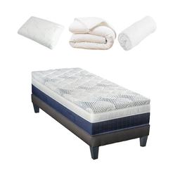 Lot CASTELLANE 90x190 | Matelas, Sommier, Accessoires