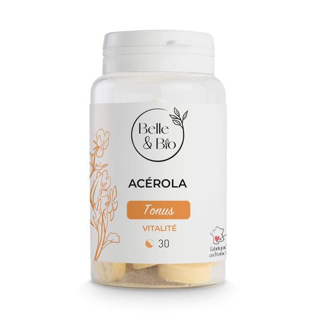 Belle&Bio Acérola 30 comprimés - Antifatigue - 500mg Vitamine C