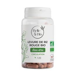 Levure de Riz Rouge Bio - 120 Gélules - Certifié AB par Ecocert