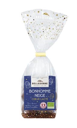 Bonhomme de neige au chocolat au lait cœur lacté 120g