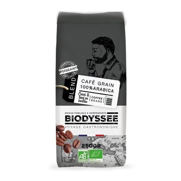 Café grain 100% arabica corsé 250g bio