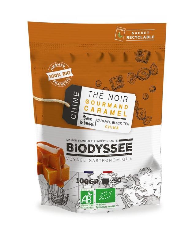 Thé Noir Gourmand Caramel Bio - 100g