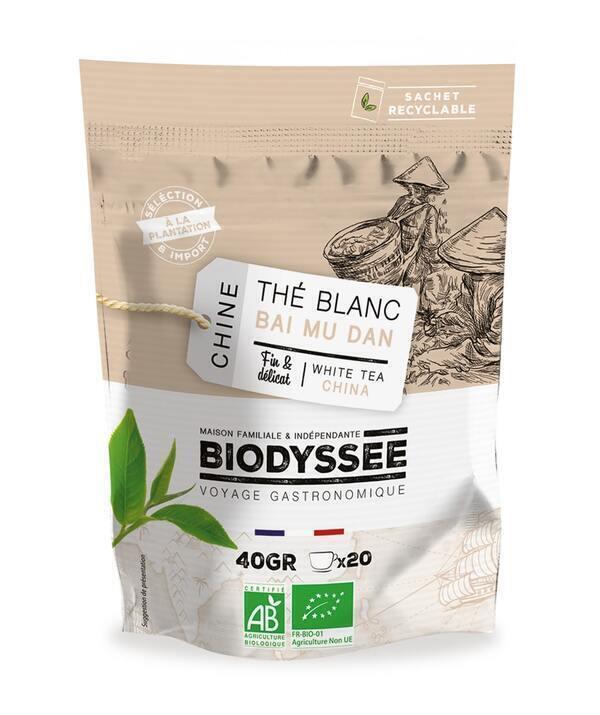 Thé Blanc Bai Mu Dan de Chine Bio - 40g