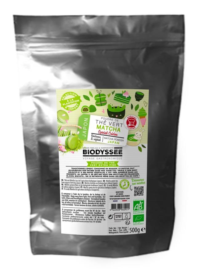 Thé Vert Matcha Poudre Cuisine Bio VRAC - 500g