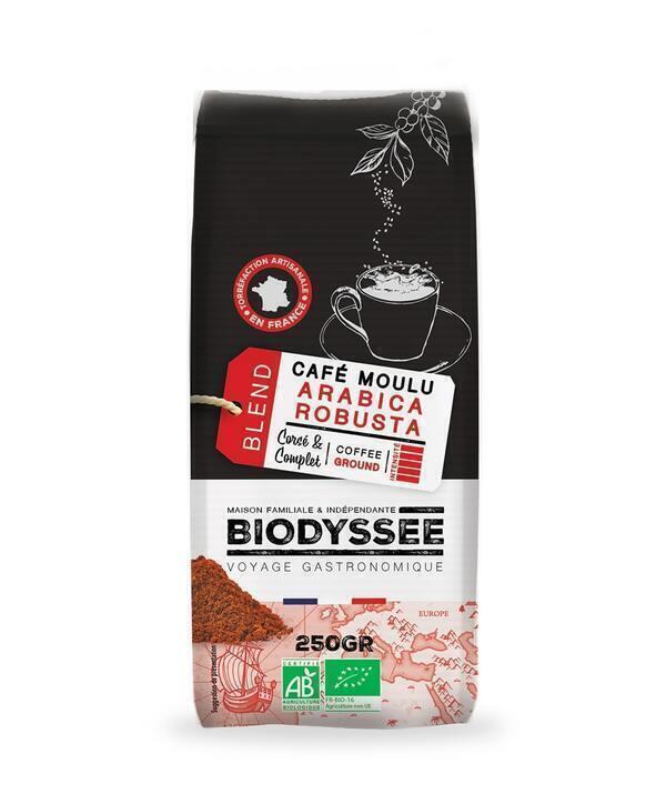 Café moulu Arabica et Robusta 250g