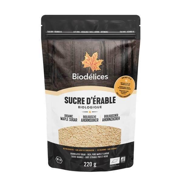 Sucre fin d'érable 220g