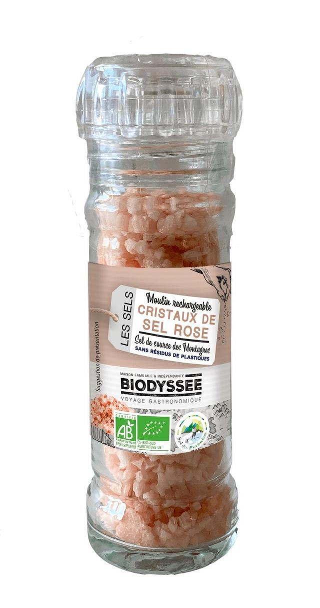 Cristaux de Sel Rose Bio des Pyrénées - 90g