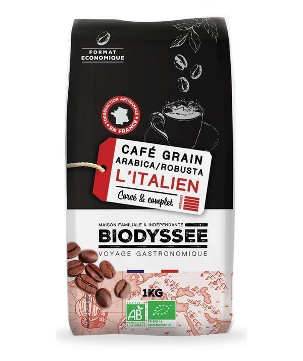 Café grain Arabica et Robusta 1kg