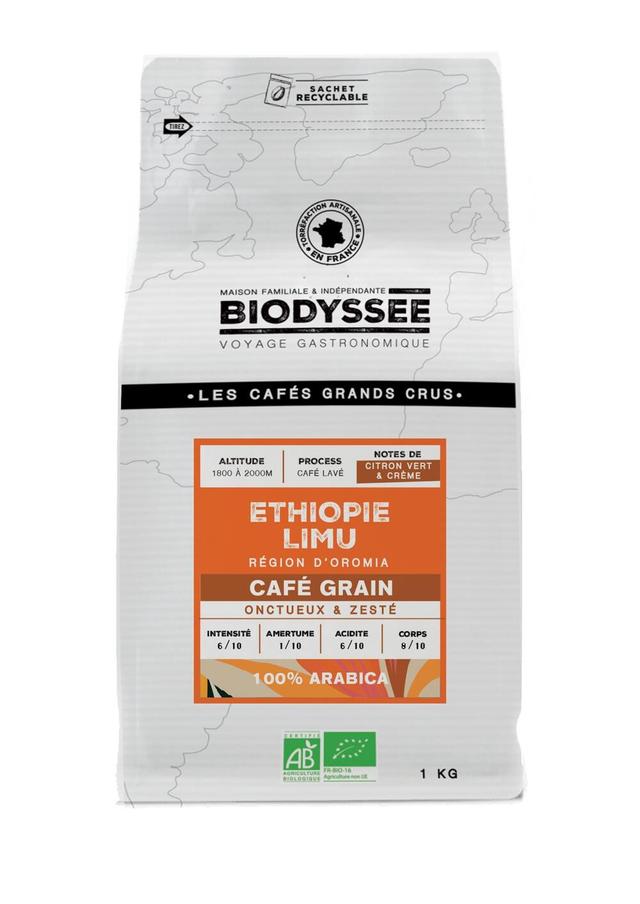 Café Grain Bio Grand Cru Éthiopie Limu - 1kg