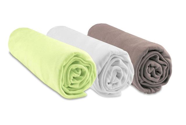 Lot de 3 Draps housse  Couffin 32x72 cm en Bambou