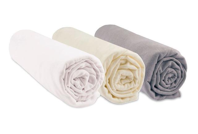 Lot de 3 Draps housse Couffin 32x72 cm 100% Coton Bio