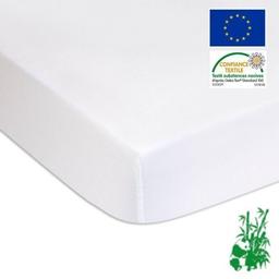 2 Alèses, Protèges matelas 70x140 cm Bambou Imperméable