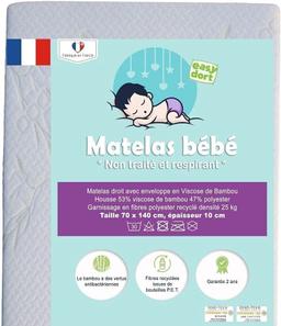 Matelas 70x140 cm lit bébé / lit enfant en Bambou