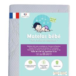 Matelas 40x80 cm berceau bébé en Bambou