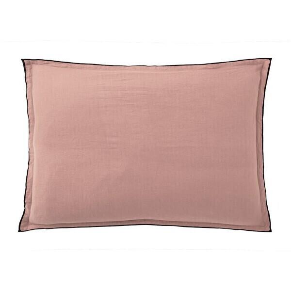 Taie d'oreiller 100% Lin Lavé, Taille 50x70 cm Couleur - Rose