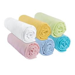 Drap housse 50x100 Coton Jersey Multicouleur (Lot de 6)