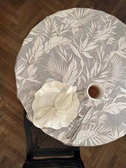 Nappe Ronde Tropic Gris 140 cm