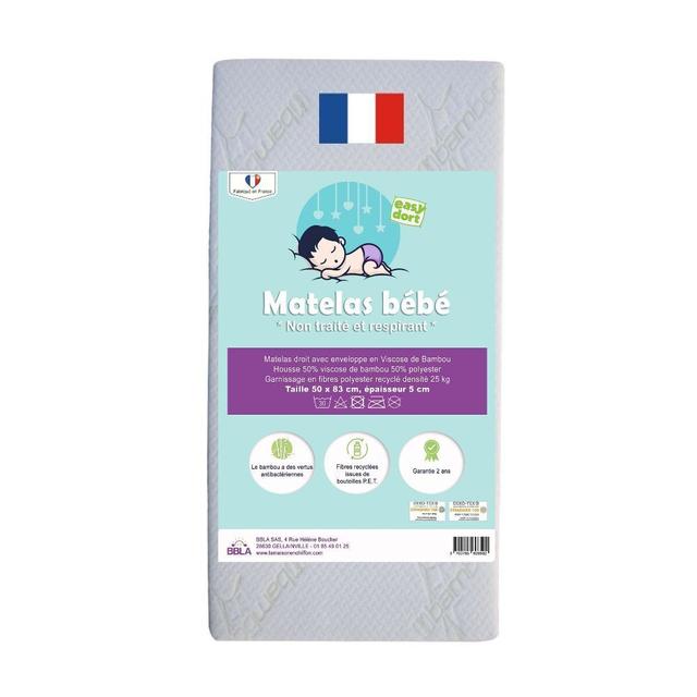 Matelas 50x83 cm berceau bébé ou lit Cododo