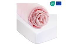 Drap housse 90x190 cm Bambou Rose + Alèse Bambou