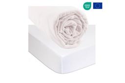 Drap housse 140x190 cm Bio Blanc + Alèse Bio