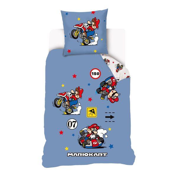 Parure de lit 140x200 cm Mario Kart 360 100% coton