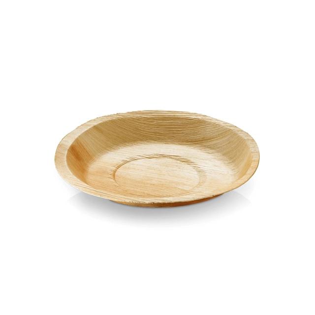 Assiettes jetables rondes en palmier - Lot de 25 - Ø 24 cm