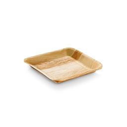 Assiettes jetables en palmier - Lot de 25 - 24 x 24 cm