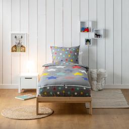 Caradou® Parure de lit enfant 90x190cm Avec Couette Étoiles