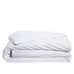 Housse de couette 140x200cm coton percale blanc