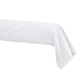 Taie de traversin 86x240cm coton percale blanc