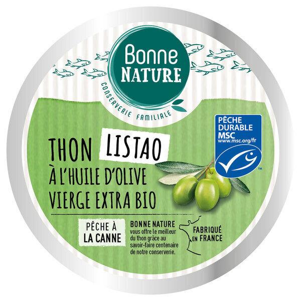 Thon Listao à l'huile d'olive vierge extra bio 160g