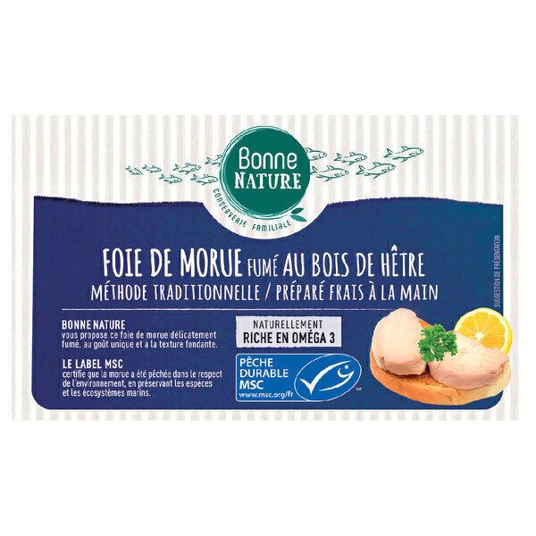 Foie de morue fumé au bois de hêtre 120g