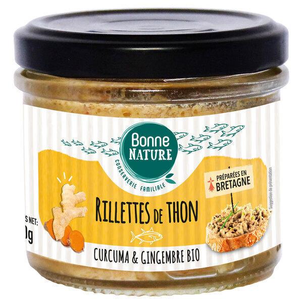 Rillettes de thon, curcuma et gingembre bio 90g