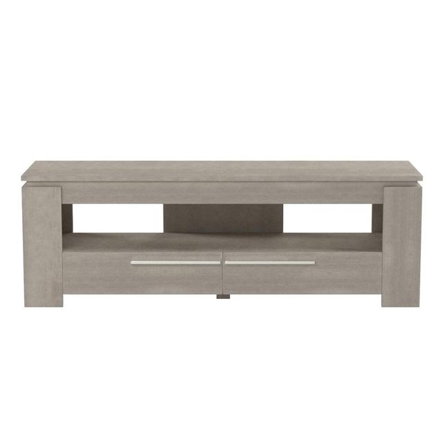 Meuble TV 2 Tiroirs et large niche L140cm - Ségur