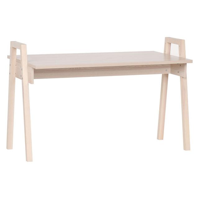 Bureau décor bois et pieds en chêne massif L128 cm - SPOT