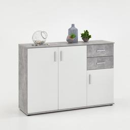 Commode de Rangement avec 3 Portes et 2 Tiroirs L120.5cm - Albi