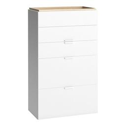 Commode 5 tiroirs blanche - 4YOU